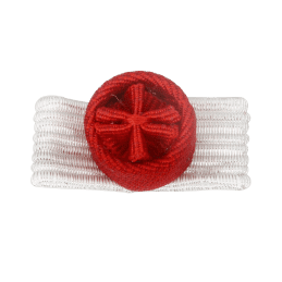Rosette sur canapé blanc de l'Ordre de la Légion d'Honneur - Commandeur