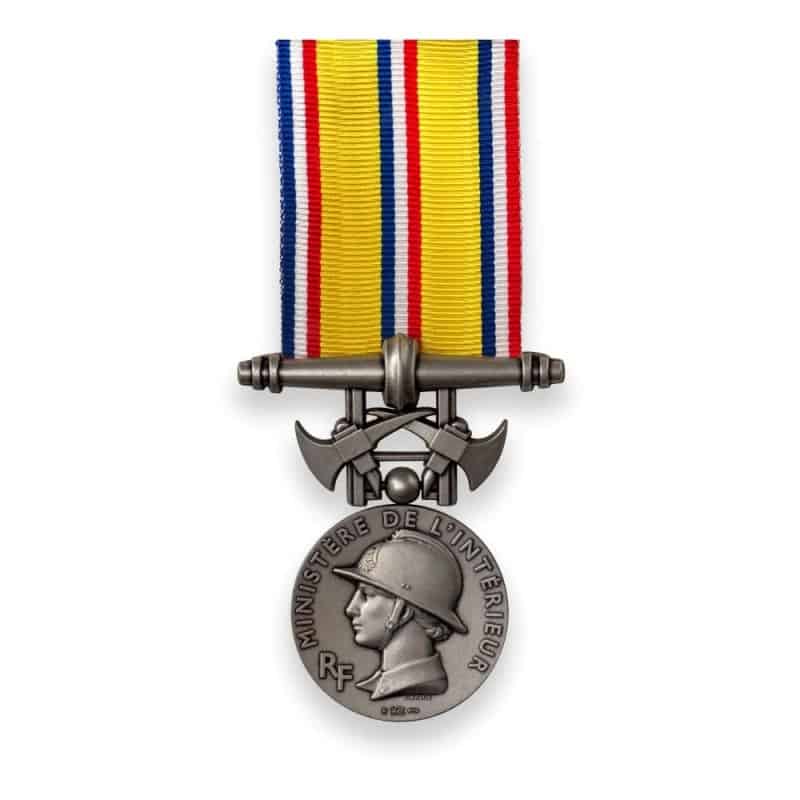 Médaille des Sapeurs Pompiers - Echelon Argent (20 ans)