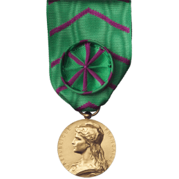 Médaille d'Honneur de l'Administration Pénitentiaire - Or (doré)