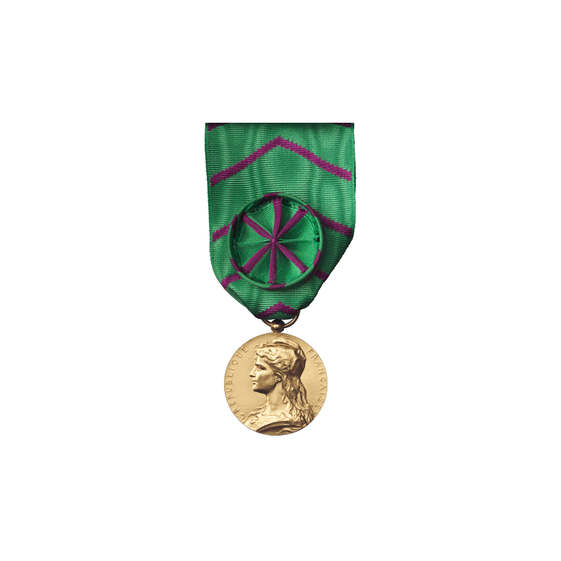 Médaille d'Honneur de l'Administration Pénitentiaire - Or (doré)