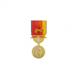 Médaille Services Exceptionnels des Sapeurs-pompiers - Or