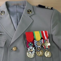 Kit porte-barrettes Dixmude et porte-médailles pendantes