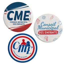 Badge Conseil Municipal des Enfants - 3 Versions