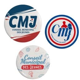 Badge Conseil Municipal des Jeunes - 3 Versions